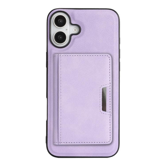 For iPhone 17 Kalebol Strong MagSafe Magnetic Two-Fold Card Bag Leather Phone Case(Purple) - iPhone 17 Cases by Kalebol | Online Shopping UK | buy2fix