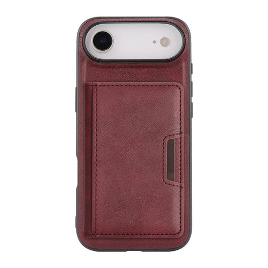 For iPhone 17 Air Kalebol Strong MagSafe Magnetic Two-Fold Card Bag Leather Phone Case(Red) - iPhone 17 Air Cases by Kalebol | Online Shopping UK | buy2fix