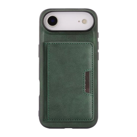 For iPhone 17 Air Kalebol Strong MagSafe Magnetic Two-Fold Card Bag Leather Phone Case(Green) - iPhone 17 Air Cases by Kalebol | Online Shopping UK | buy2fix