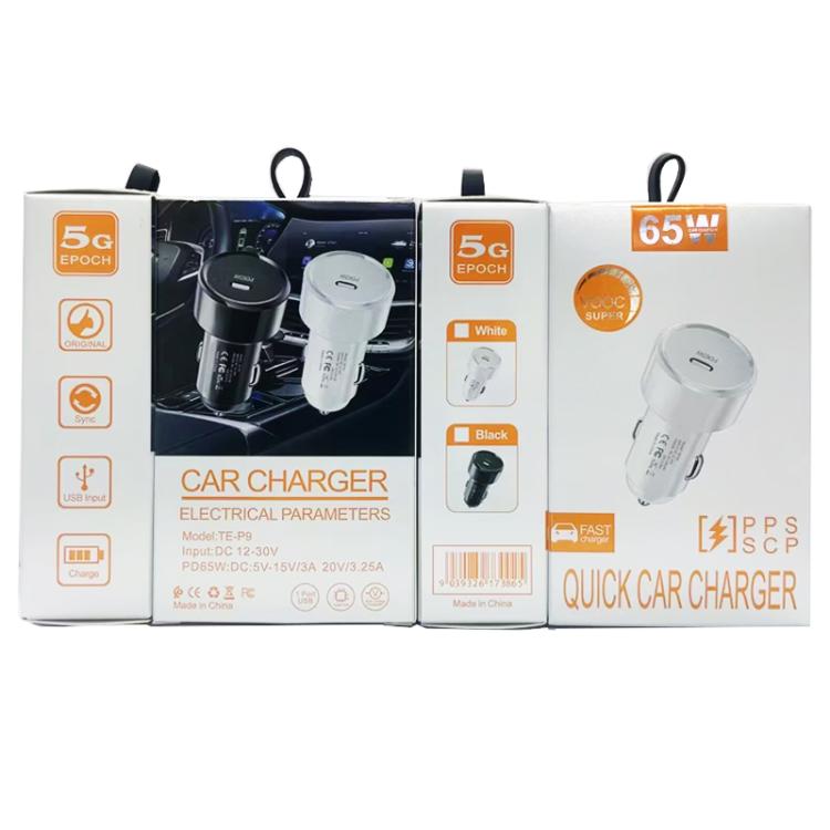 P9 PD65W USB-C Car Charger for iPhone / iPad series(Black) - Car Charger by buy2fix | Online Shopping UK | buy2fix