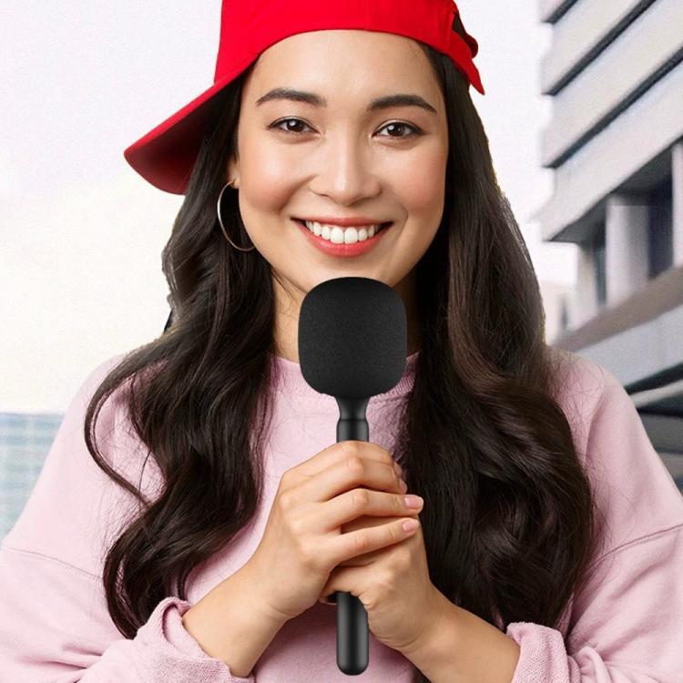 XWJ70 Portable Wireless Microphone Boom Professional Interview Recording Microphone Handheld Stick(Pink) - Microphone by buy2fix | Online Shopping UK | buy2fix