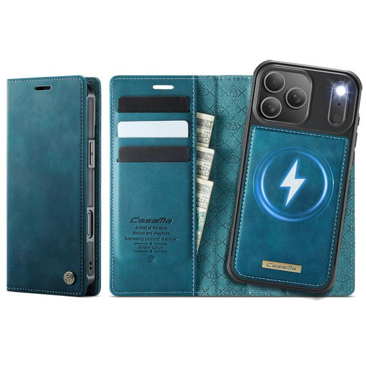 For iPhone 17 Pro Max CaseMe C49 MagSafe RFID Blocking Detachable Wallet Leather Phone Case(Green) - iPhone 17 Pro Max Cases by CaseMe | Online Shopping UK | buy2fix