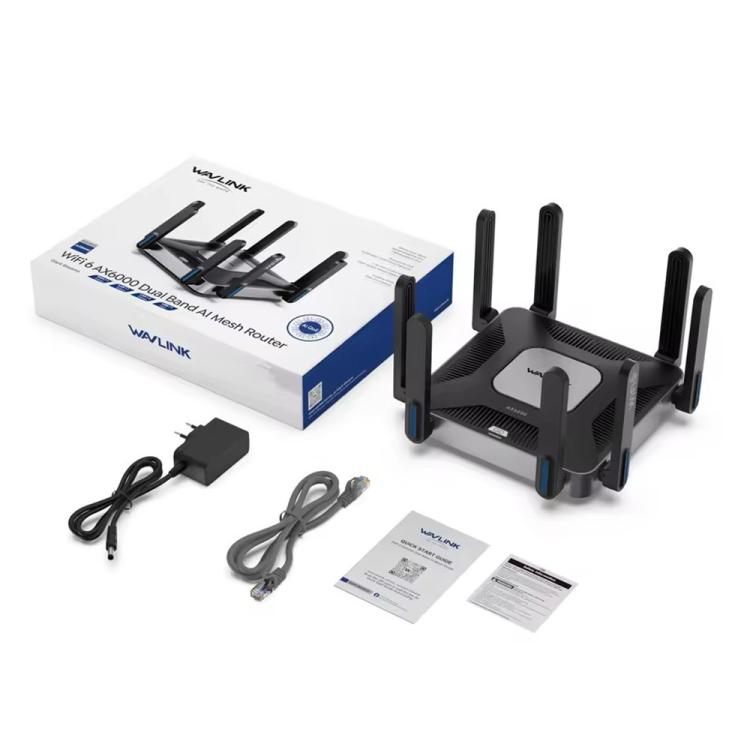WAVLINK WN592AX6 2.5G Multi Gig Port Quad Core CPU AX6000 Dual Band WiFi 6 Router, Plug:AU Plug - Wireless Routers by WAVLINK | Online Shopping UK | buy2fix