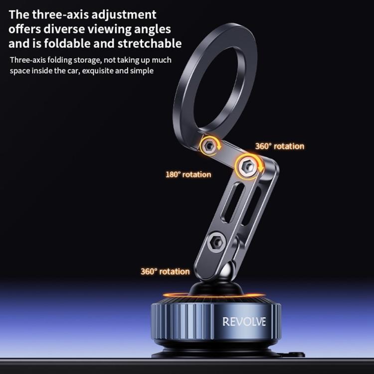 Z25 Vacuum Suction Magnetic Mount Bracket Foldable Car Phone Holder - Universal Car Holders by buy2fix | Online Shopping UK | buy2fix