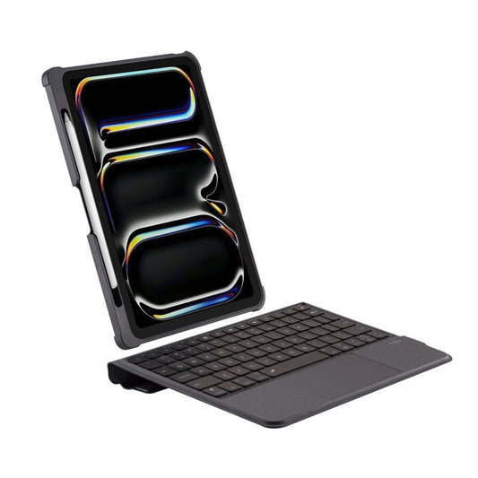 For iPad Air 11 2024 Magnetized Separation Of The Wonderful Control Keyboard Four Corners Of The Drop-Proof PU Protective Case - For iPad Air by buy2fix | Online Shopping UK | buy2fix