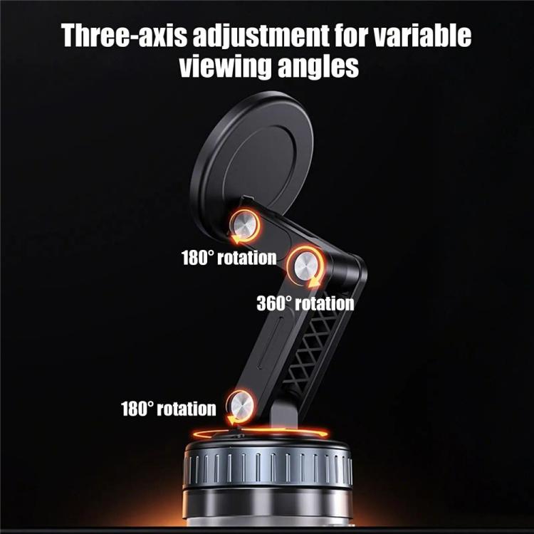 X51 Foldable Magnetic Cellphone Holder Car Dashboard Suction Cup Navigation Phone Holder(Black) - Universal Car Holders by buy2fix | Online Shopping UK | buy2fix