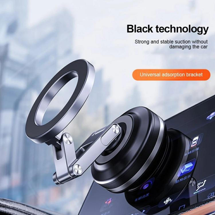 X63 Foldable Arm Car Phone Navigation Mount Vacuum Suction Cup Aluminum Alloy Holder(Grey) - Universal Car Holders by buy2fix | Online Shopping UK | buy2fix