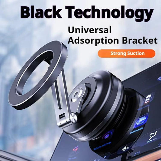 X64 Car Phone Mount Foldable Magnetic Electric Vacuum Suction Smartphones Bracket(Dark Grey) - Universal Car Holders by buy2fix | Online Shopping UK | buy2fix