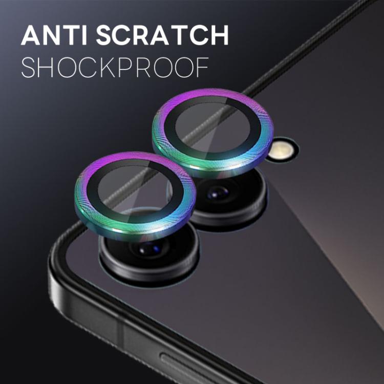 For Samsung Galaxy Z Flip7 5G NORTHJO Camera Lens Protector CD Metal Ring Tempered Glass Film(Colorful) - For Samsung by NORTHJO | Online Shopping UK | buy2fix