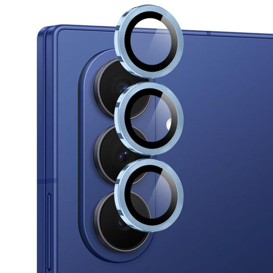 For Samsung Galaxy Z Fold7 5G NORTHJO Camera Lens Protector CD Metal Ring Tempered Glass Film(Blue) - For Samsung by NORTHJO | Online Shopping UK | buy2fix