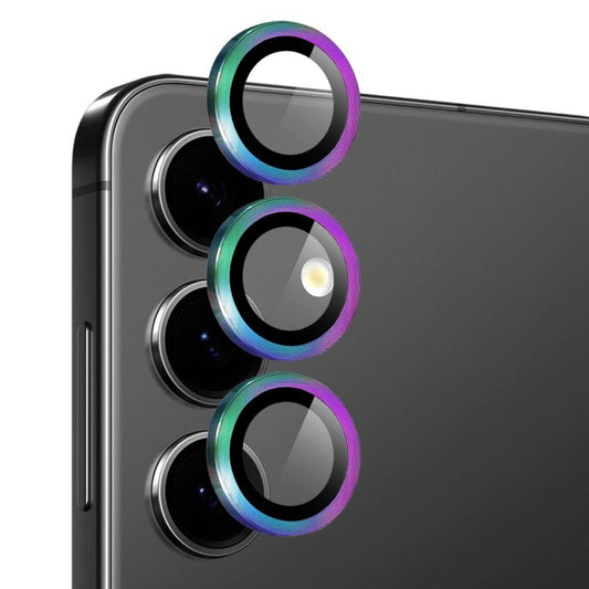 For Samsung Galaxy S25 FE 5G NORTHJO Camera Lens Protector CD Metal Ring Tempered Glass Film(Colorful) - For Samsung by NORTHJO | Online Shopping UK | buy2fix