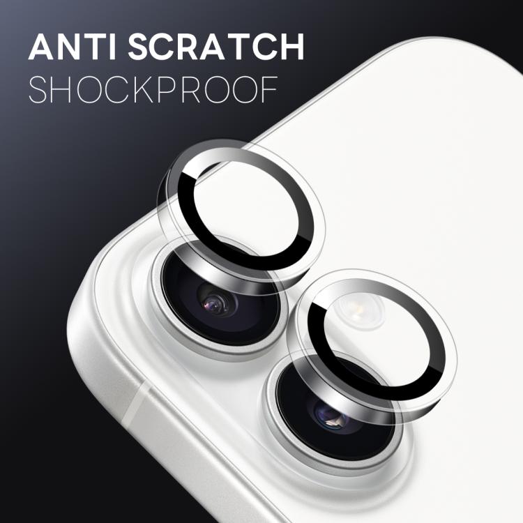 For iPhone 16 / 16 Plus NORTHJO Camera Lens Protector Clear Ring Tempered Glass Film(Clear) - iPhone 16 Plus Tempered Glass by NORTHJO | Online Shopping UK | buy2fix