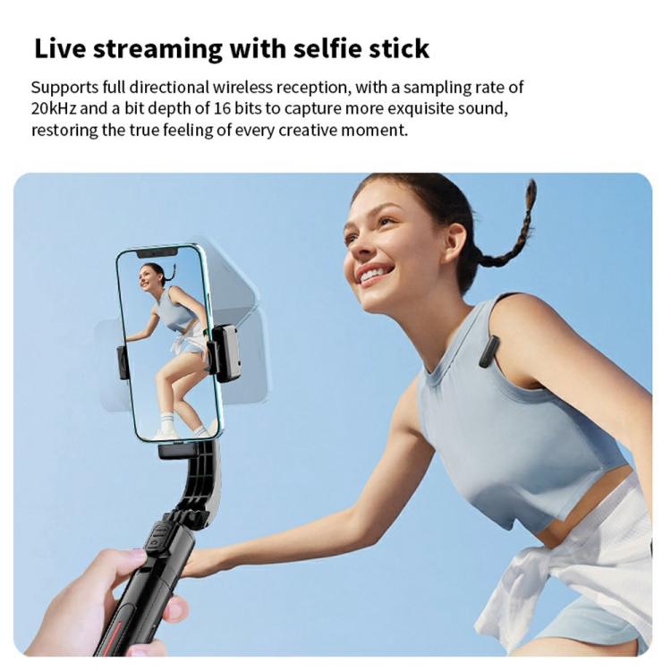 M6 2 Microphone + 1 Receiver Wireless Microphone AI Noise Reduction Live Streaming Mic(White) - Microphone by buy2fix | Online Shopping UK | buy2fix