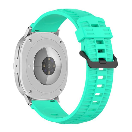 For Samsung Galaxy Watch8 / Watch8 Classic Tire Texture Silicone Watch Band(Teal Blue) - Watch Bands by buy2fix | Online Shopping UK | buy2fix