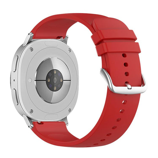 For Samsung Galaxy Watch8 / Watch8 Classic Round Tail Silicone Watch Band(Red) - Watch Bands by buy2fix | Online Shopping UK | buy2fix