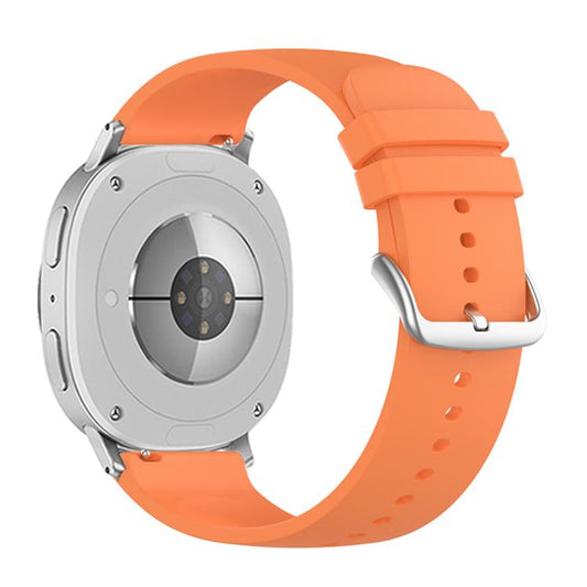 For Samsung Galaxy Watch8 / Watch8 Classic Round Tail Silicone Watch Band(Orange) - Watch Bands by buy2fix | Online Shopping UK | buy2fix