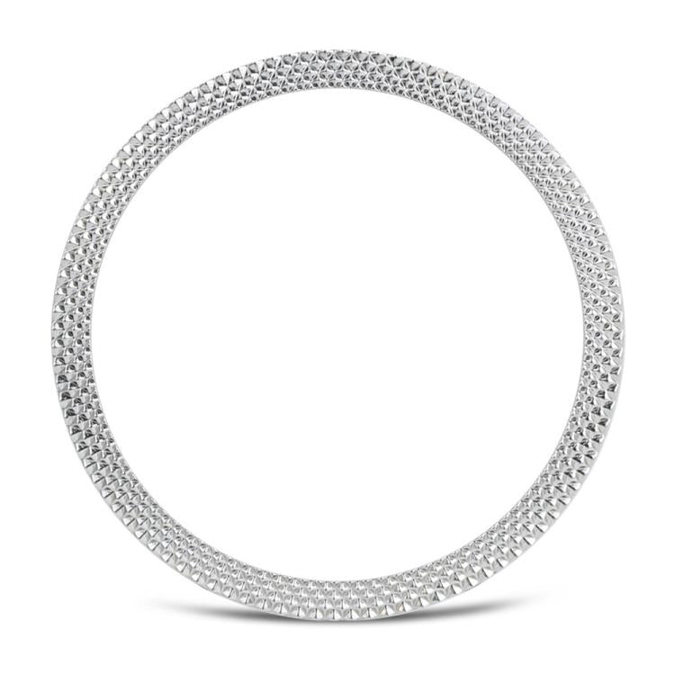 For Samsung Galaxy Watch8 40mm Rhombic Texture Bezel and Wavy Grain Stitched Color Buckle Silicone Watch Band(Beige Silver) - Watch Bands by buy2fix | Online Shopping UK | buy2fix