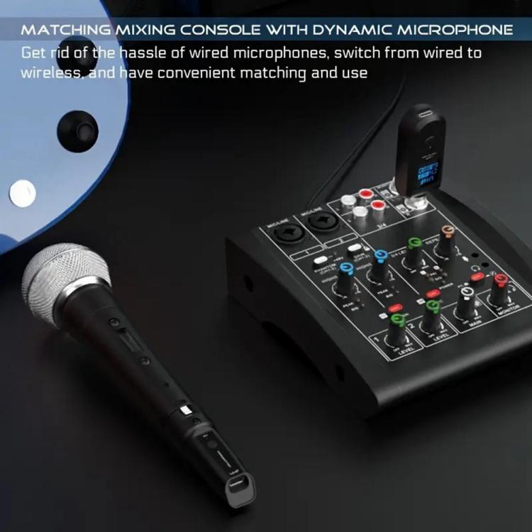 K1 For Handheld Dynamic Mic Wired to Wireless Microphone Converter, 1 Transmitter + 1 Receiver - Microphone by buy2fix | Online Shopping UK | buy2fix