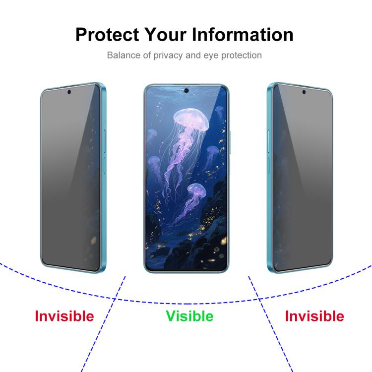 For Honor X7c 4G JUNSUNMAY 25pcs Silk Print Full Coverage Privacy Tempered Glass Film - Honor Tempered Glass by JUNSUNMAY | Online Shopping UK | buy2fix