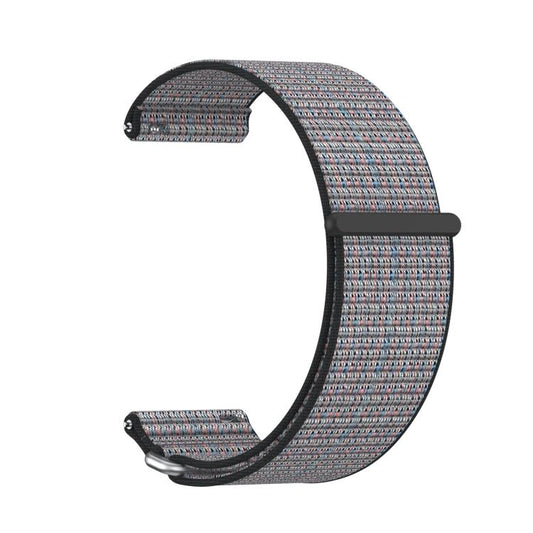 For Garmin Venu X1 Two Section Metal Ring Nylon Hook and Loop Fastener Watch Band(Lava) - Watch Bands by buy2fix | Online Shopping UK | buy2fix