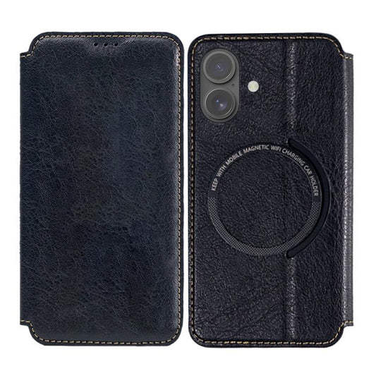 For iPhone 17 Kalebol Flip Card Slot MagSafe Leather Phone Case(Black) - iPhone 17 Cases by Kalebol | Online Shopping UK | buy2fix