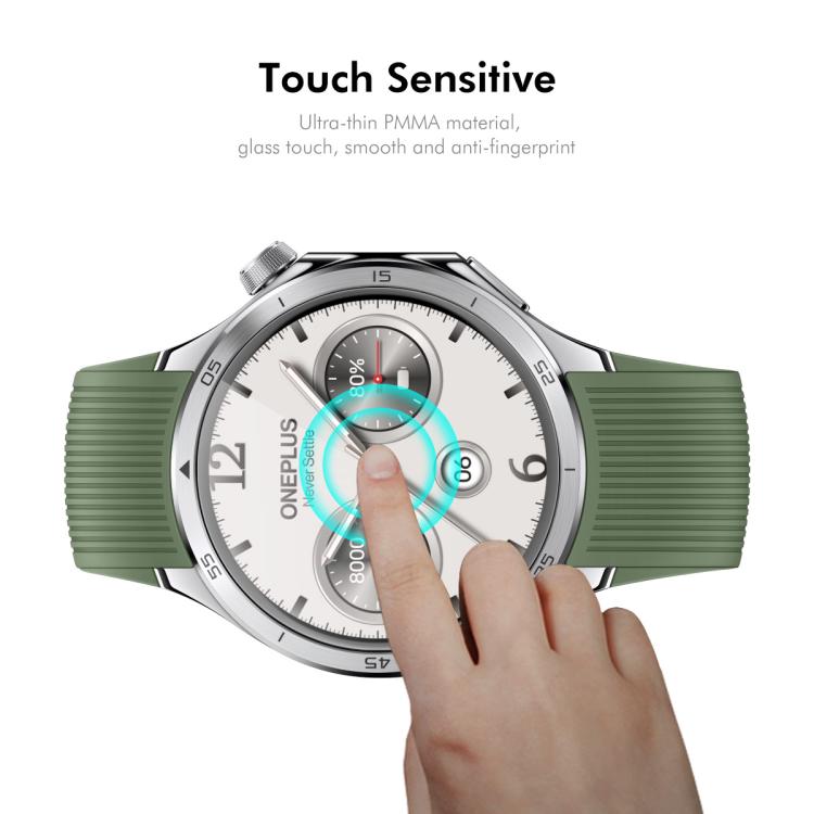 For OnePlus Watch 3 46mm 2pcs ENKAY 3D Full Coverage Soft PC Edge PMMA HD Screen Protector Film - Screen Protector by ENKAY | Online Shopping UK | buy2fix