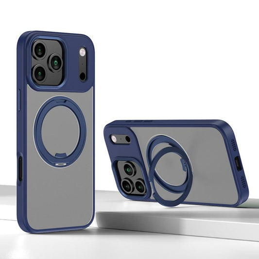 For iPhone 17 Pro Max Kalebol Rotating Magnetic Holder MagSafe Phone Case(Blue) - iPhone 17 Pro Max Cases by Kalebol | Online Shopping UK | buy2fix