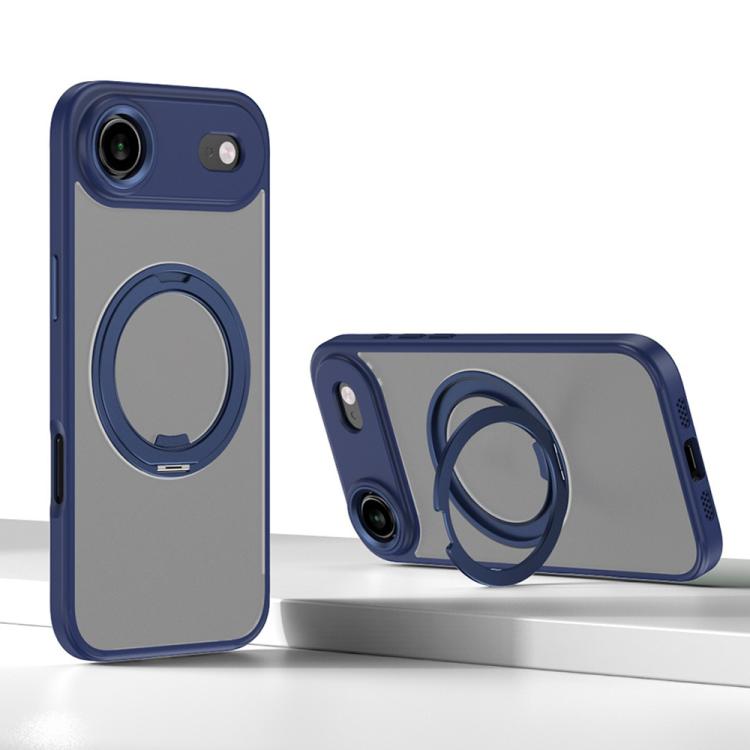 For iPhone 17 Air Kalebol Rotating Magnetic Holder MagSafe Phone Case(Blue) - iPhone 17 Air Cases by Kalebol | Online Shopping UK | buy2fix