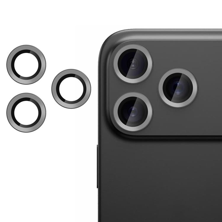For iPhone 17 Pro Max Kalebol No Flicker Ultra-Thin Individual Camera Lens Tempered Glass Film(Titanium Gray) - iPhone 17 Pro Max Tempered Glass by Kalebol | Online Shopping UK | buy2fix