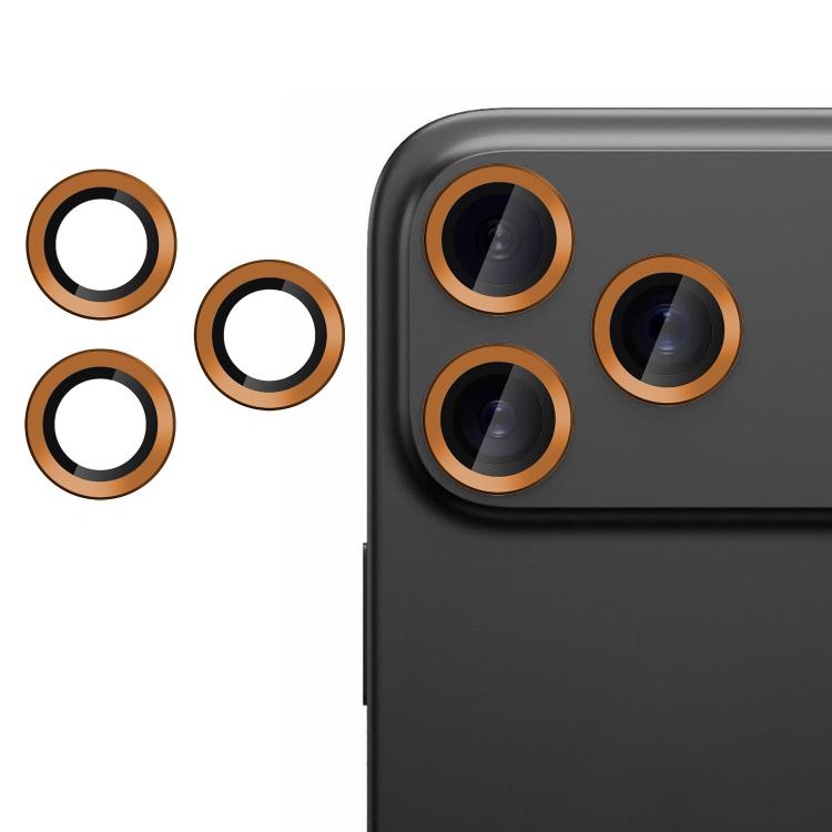 For iPhone 17 Pro Max Kalebol No Flicker Ultra-Thin Individual Camera Lens Tempered Glass Film(Orange) - iPhone 17 Pro Max Tempered Glass by Kalebol | Online Shopping UK | buy2fix