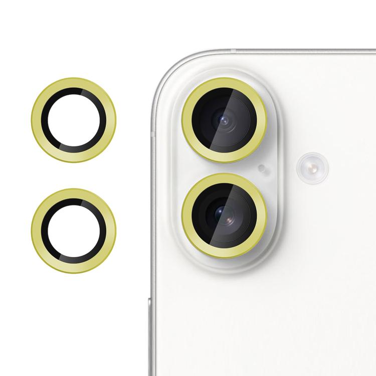For iPhone 17 Kalebol No Flicker Ultra-Thin Individual Camera Lens Tempered Glass Film(Gold) - iPhone 17 Tempered Glass by Kalebol | Online Shopping UK | buy2fix
