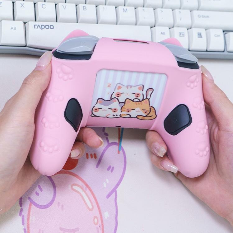 For Nintendo Switch 2 Pro Game Controller Silicone Protective Cover(Pink) - Cases by buy2fix | Online Shopping UK | buy2fix