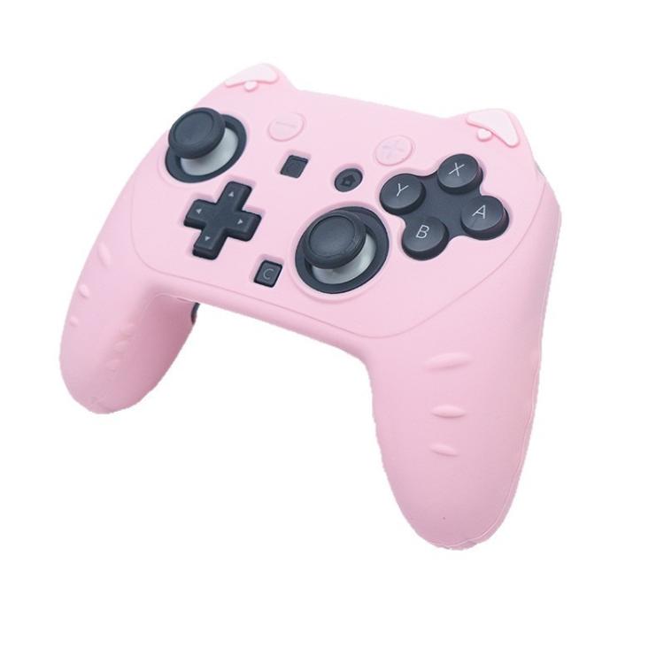 For Nintendo Switch 2 Pro Game Controller Silicone Protective Cover(Pink) - Cases by buy2fix | Online Shopping UK | buy2fix
