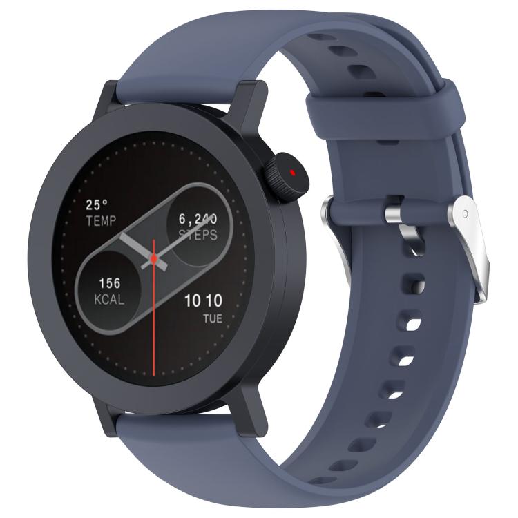 For CMF Watch 3 Pro / CMF Watch Pro2 Solid Color Silicone Watch Band(Blue Gray) - Watch Bands by buy2fix | Online Shopping UK | buy2fix