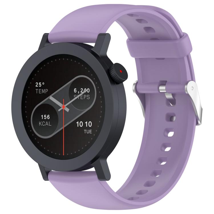 For CMF Watch 3 Pro / CMF Watch Pro2 Solid Color Silicone Watch Band(Light Purple) - Watch Bands by buy2fix | Online Shopping UK | buy2fix