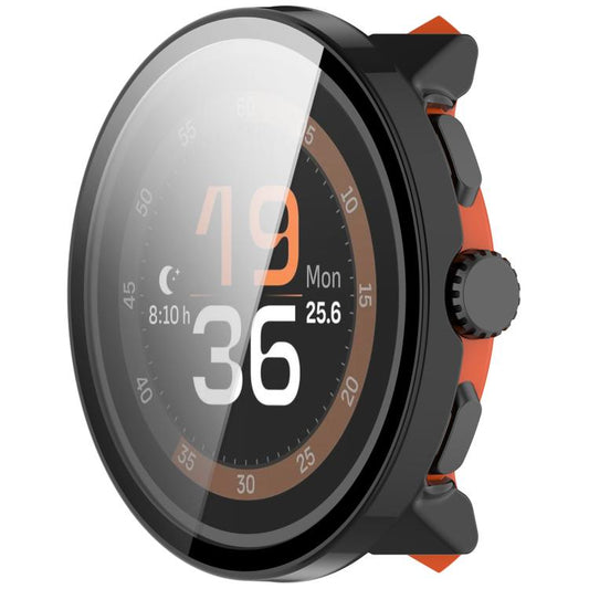 For Suunto Run Tempered Film Integrated PC Watch Protective Cover(Black) - by buy2fix | Online Shopping UK | buy2fix