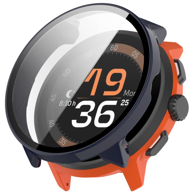 For Suunto Run Tempered Film Integrated PC Watch Protective Cover(Ink Blue) - by buy2fix | Online Shopping UK | buy2fix