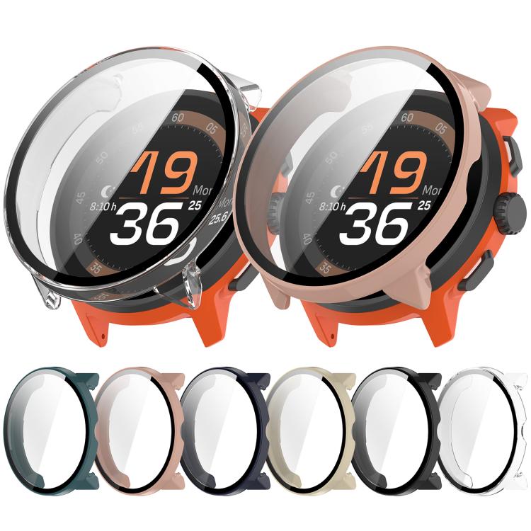 For Suunto Run Tempered Film Integrated PC Watch Protective Cover(Pine Green) - by buy2fix | Online Shopping UK | buy2fix