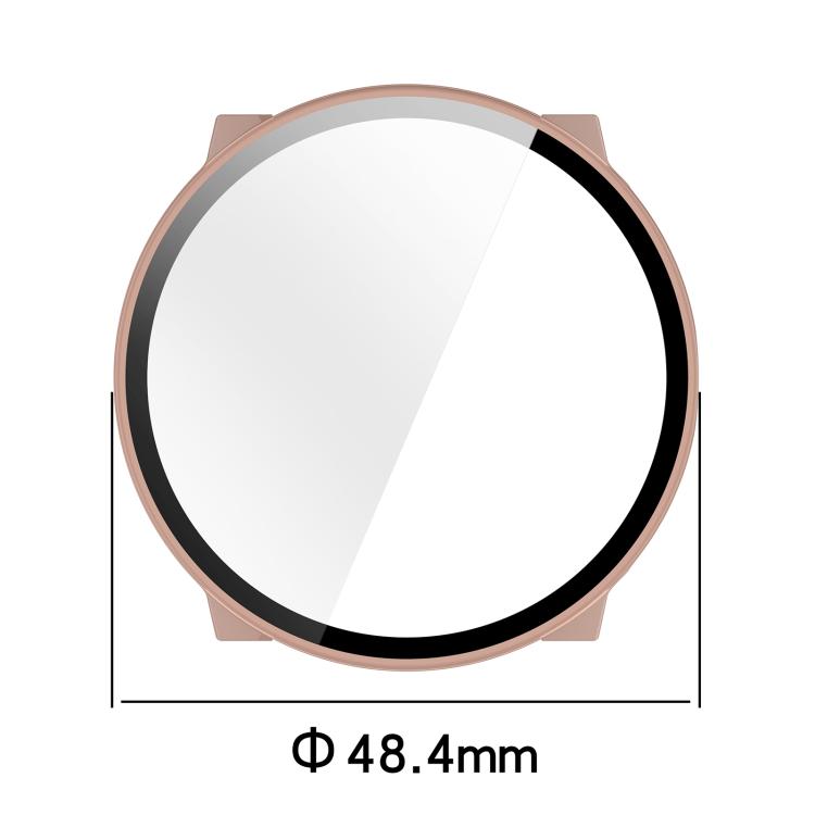 For Suunto Run Tempered Film Integrated PC Watch Protective Cover(Ivory White) - by buy2fix | Online Shopping UK | buy2fix