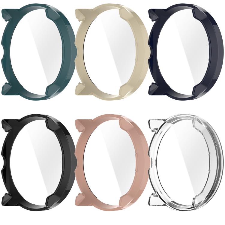 For Suunto Run Tempered Film Integrated PC Watch Protective Cover(Black) - by buy2fix | Online Shopping UK | buy2fix