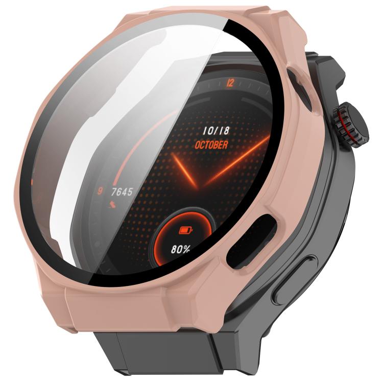 For Honor Watch 5 Ultra Tempered Film Integrated PC Watch Protective Cover(Pink) - Watch Cases by buy2fix | Online Shopping UK | buy2fix