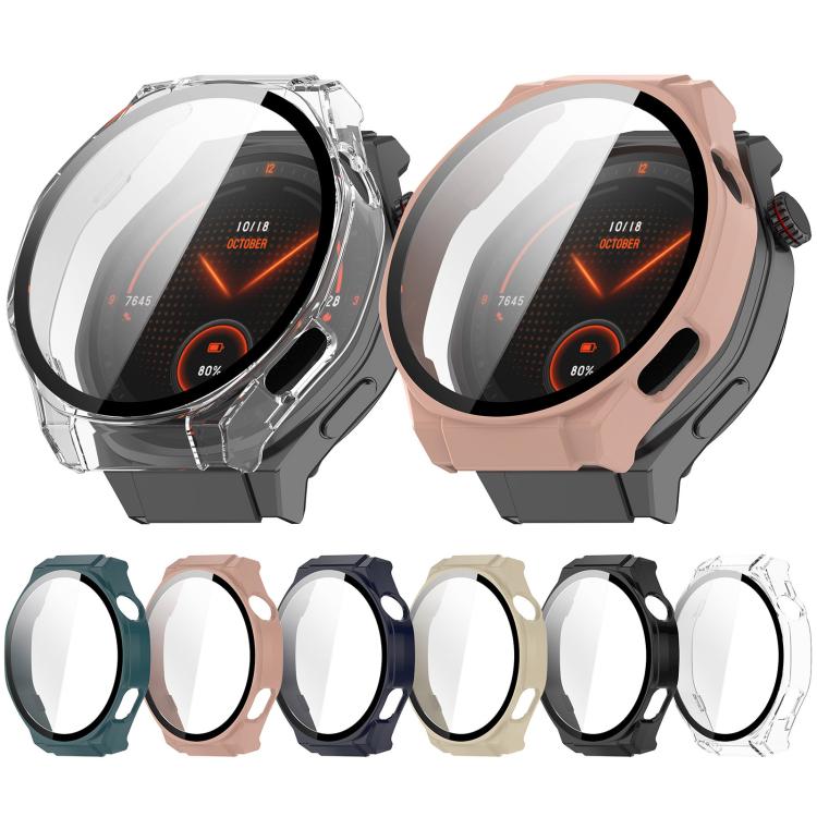 For Honor Watch 5 Ultra Tempered Film Integrated PC Watch Protective Cover(Pink) - Watch Cases by buy2fix | Online Shopping UK | buy2fix