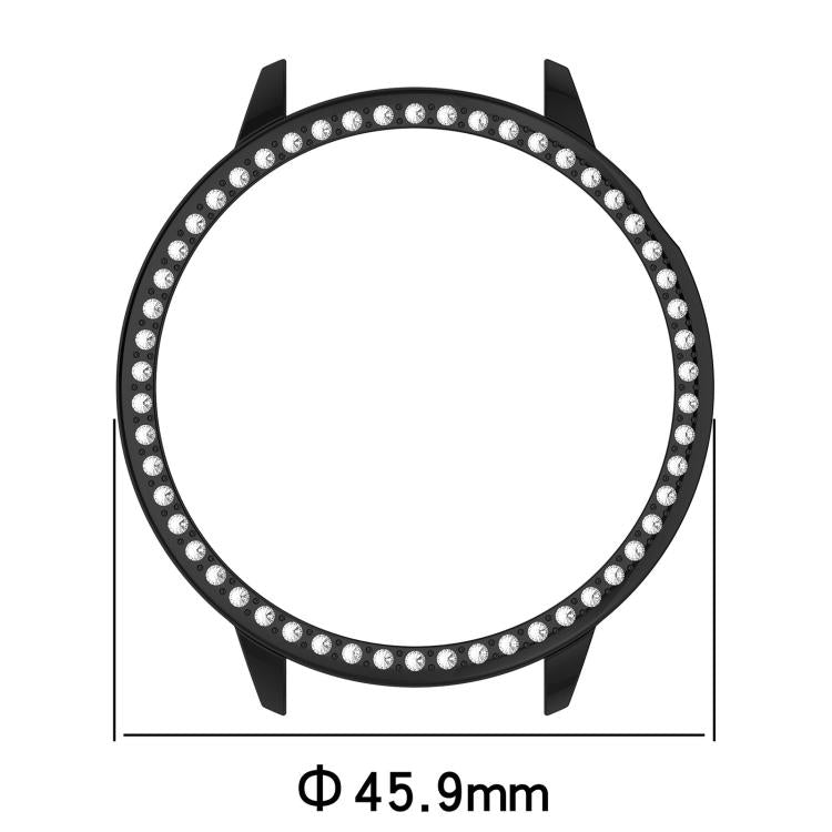 For OnePlus Watch 3 43mm Single Row Diamond Half Coverage Hollow PC Watch Protective Cover(Glossy Starlight Color) - Watch Case by buy2fix | Online Shopping UK | buy2fix