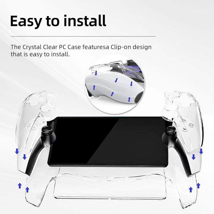 For Sony PS5 Streaming Handheld Console Crystal Clear PC Protective Case(Transparent White) - Cases by buy2fix | Online Shopping UK | buy2fix