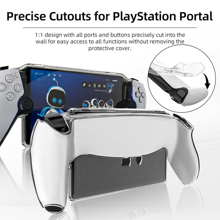 For Sony PS5 Streaming Handheld Console Crystal Clear PC Protective Case(Transparent Black) - Cases by buy2fix | Online Shopping UK | buy2fix