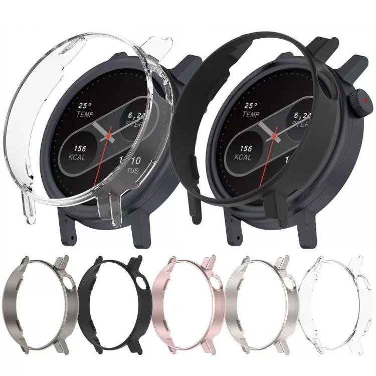 For CMF Watch 3 Pro Half Coverage Hollowed PC Watch Protective Cover(Titanium Steel Color) - Watch Case by buy2fix | Online Shopping UK | buy2fix
