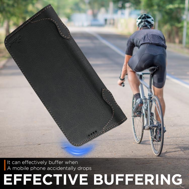 For iPhone 17 Air SUTENI J07 Multifunctional Horizontal Flip Magsafe Leather Phone Case(Black) - iPhone 17 Air Cases by Suteni | Online Shopping UK | buy2fix