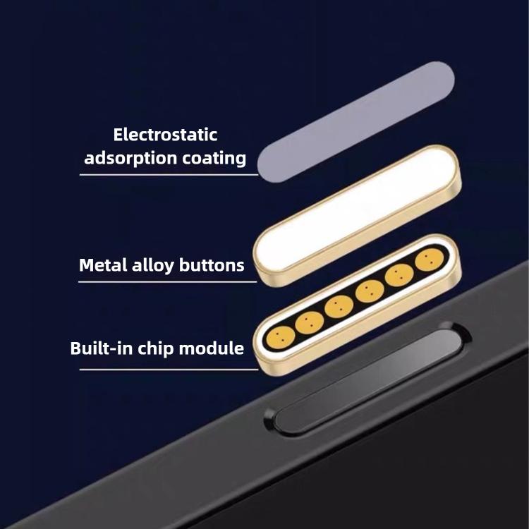 For iPhone 16 Pro Kalebol Flexible Metal Key Protection Sticker(Lake Green) - iPhone Stickers by Kalebol | Online Shopping UK | buy2fix