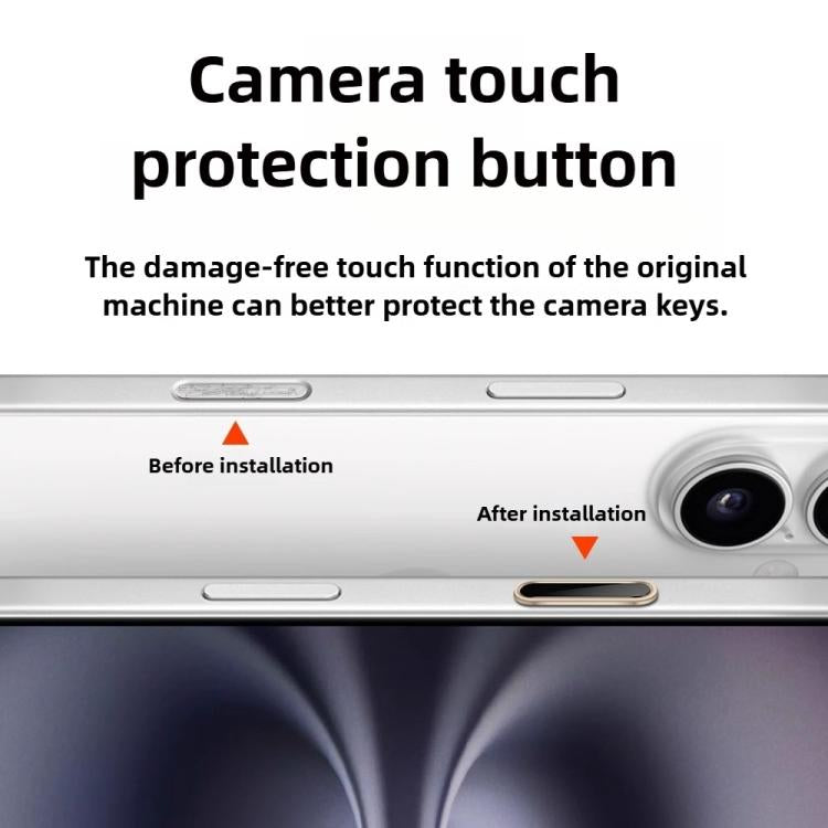 For iPhone 16 Pro Kalebol Flexible Metal Key Protection Sticker(Purple Red) - iPhone Stickers by Kalebol | Online Shopping UK | buy2fix