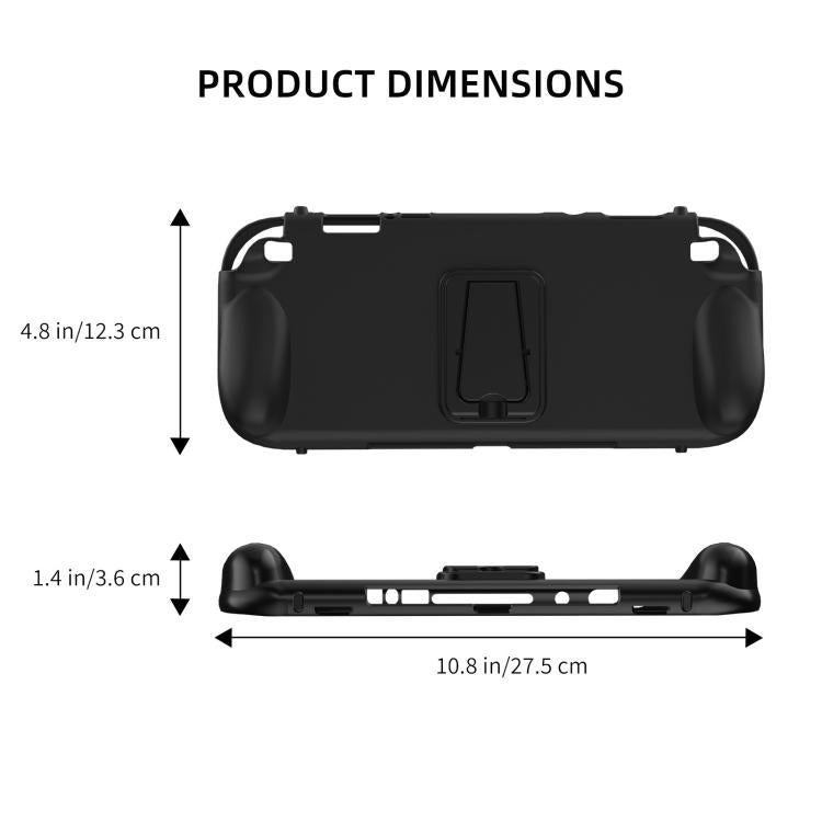 For Nintendo Switch 2 Game Game Console TPU Protective Case with Back Support(Transparent) - Cases by buy2fix | Online Shopping UK | buy2fix
